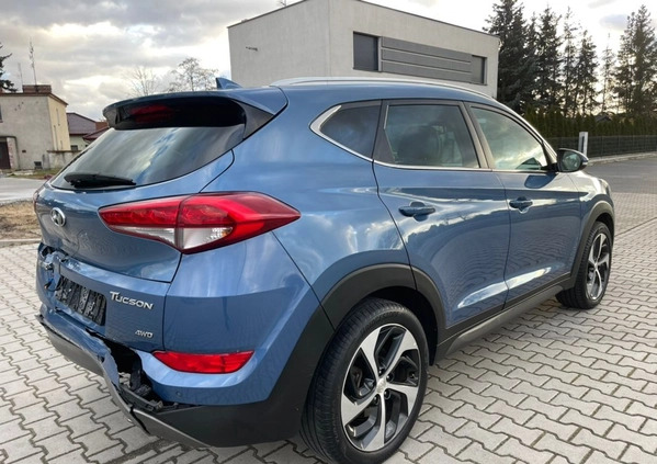 Hyundai Tucson cena 68000 przebieg: 99000, rok produkcji 2016 z Leszno małe 407